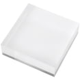 thumbnail image 1 of Plymor Clear Polished Acrylic Square Display Block, 1" H x 3" W x 3" D (6 Pack), 1 of 1