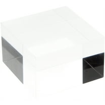 Plymor Clear Polished Acrylic Square Display Block, 2" H x 3" W x 3" D