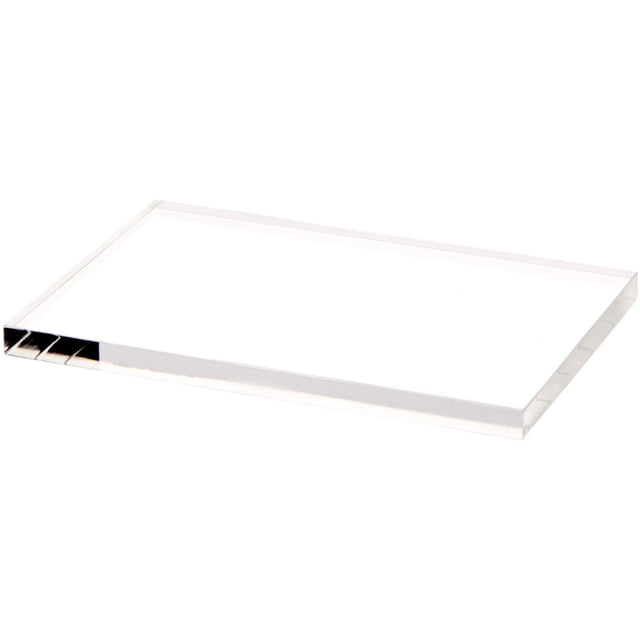 Acrylic Base Rectangular Plymor Clear Rectangular Acrylic Display Base, 6