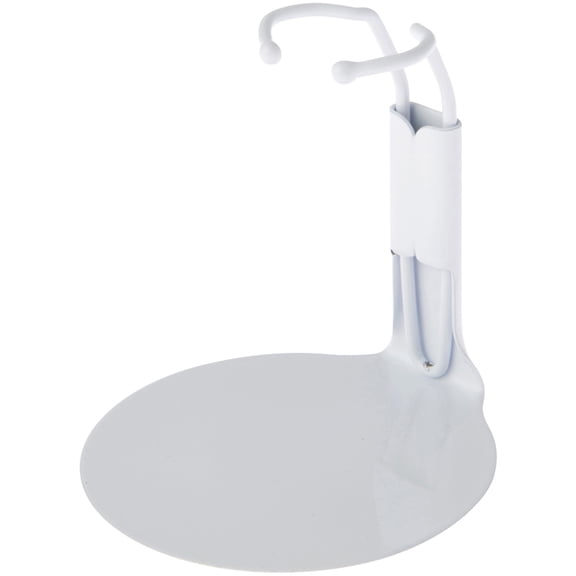 Plymor DSP-20W White Adjustable Action Figure Stand, fits 3.75 and 4 inch Action Figures, Waist is 0.75" - 1" wide, 2.5" -  3" around, Pack of 24