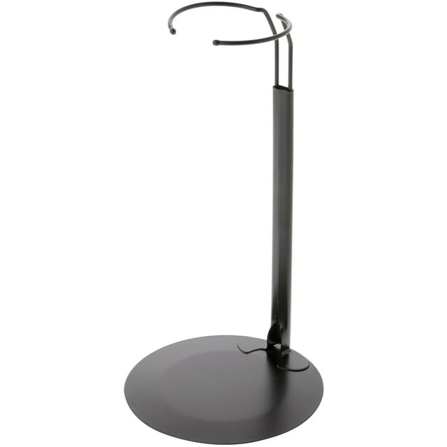 Plymor DSP-90B Black Adjustable Doll Stand, fits 15, 16, 17, 18, 19, 20 ...