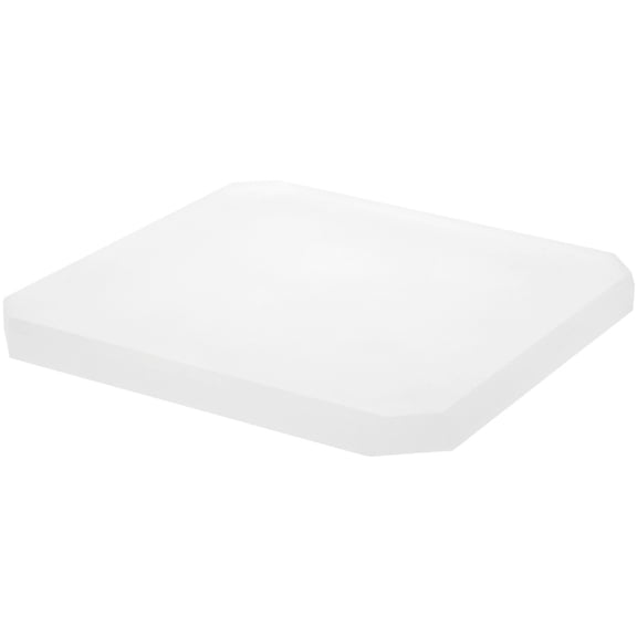 Plymor Frosted Acrylic Beveled Corner-Cut Display Base, 9" W x 9" D x 0.75" H