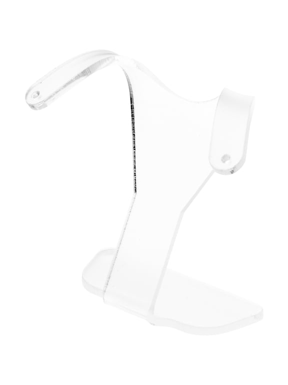 Frosted Acrylic Divided Pair Hanging Earring Display Stand, 3" W x 1.5" D x 3" H
