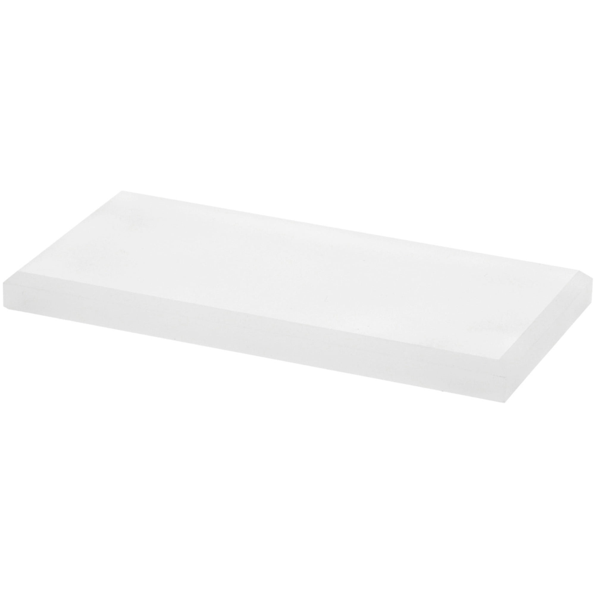 Acrylic Base Rectangular Plymor Frosted Acrylic Rectangular Beveled Display Base, 6