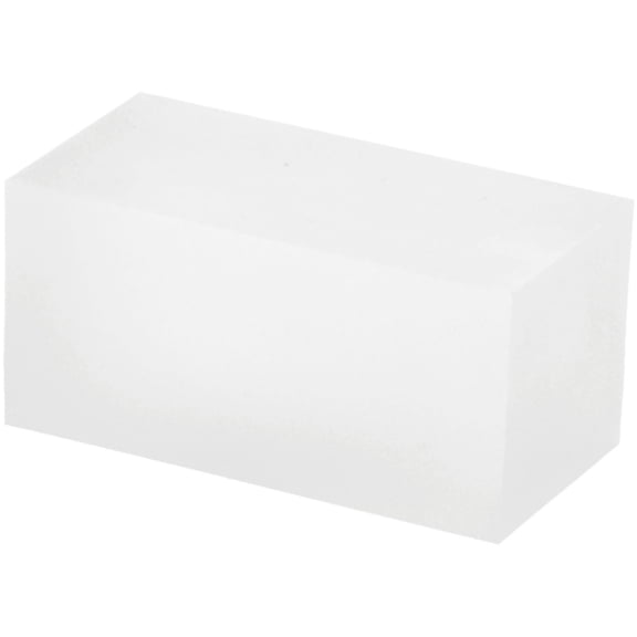 Plymor Frosted Acrylic Rectangular Display Block, 1.5" H x 1.5" W x 3" D