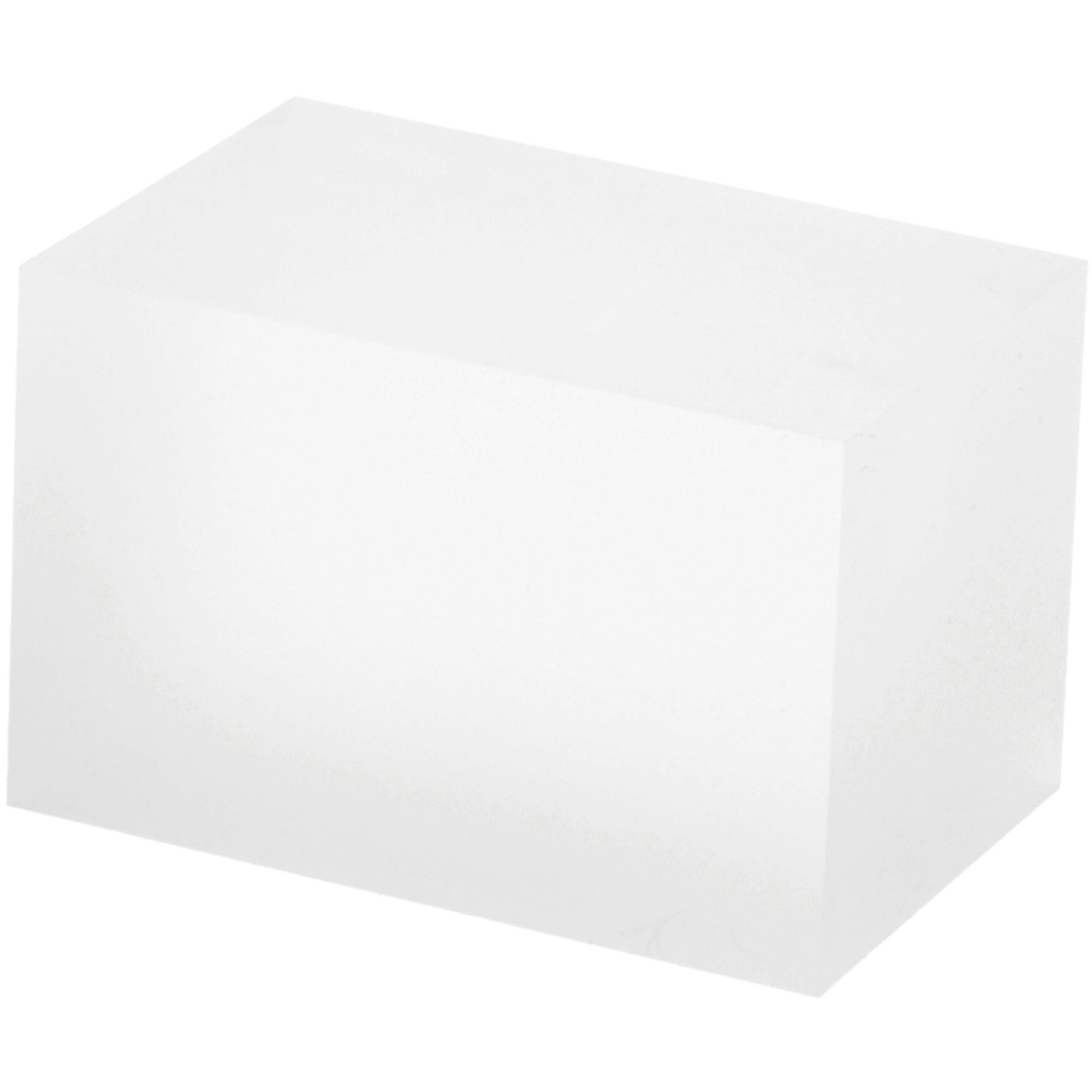 Plymor Frosted Acrylic Rectangular Display Block, 2