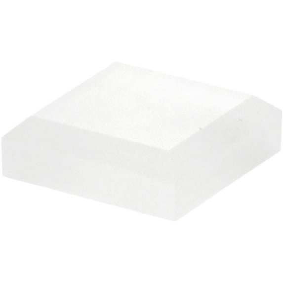 Plymor Frosted Acrylic Square Beveled Display Base, 1.5" W x 1.5" D x 0.5" H