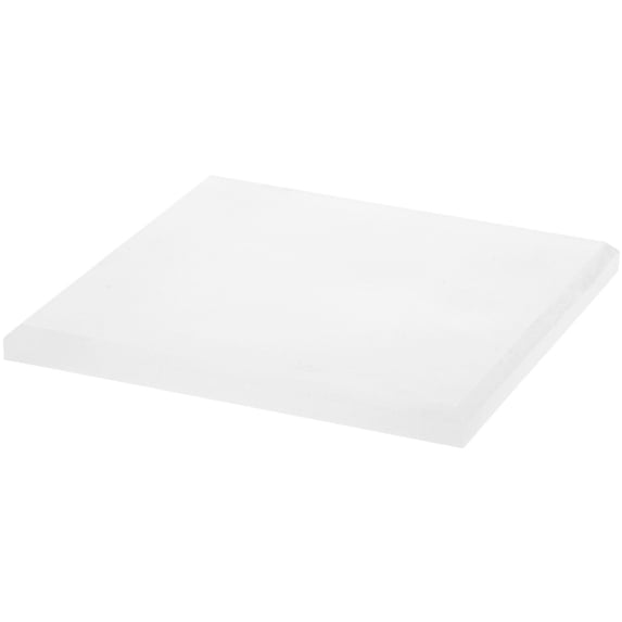Plymor Frosted Acrylic Square Beveled Display Base, 6" W x 6" D x 0.5" H, Pack of 3