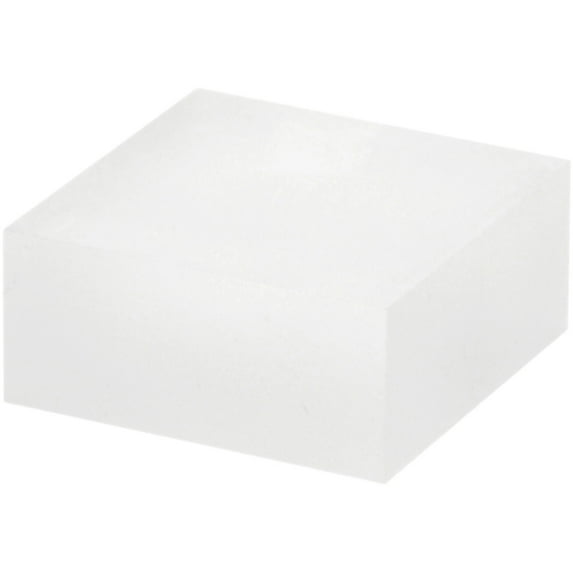 Plymor Frosted Acrylic Square Display Block, 1" H x 2" W x 2" D (3 Pack)