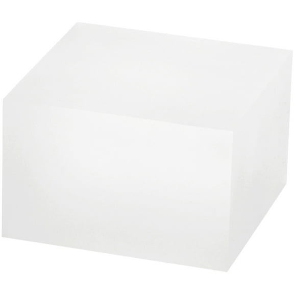 Plymor Frosted Acrylic Square Display Block, 2" H x 3" W x 3" D