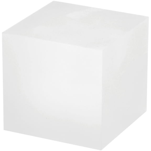 Plymor Frosted Acrylic Square Display Block, 3" H x 3" W x 3" D