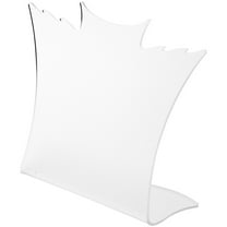 Plymor Frosted Acrylic Winged Necklace Display Stand, 8.5" W x 3" D x 7.25" H
