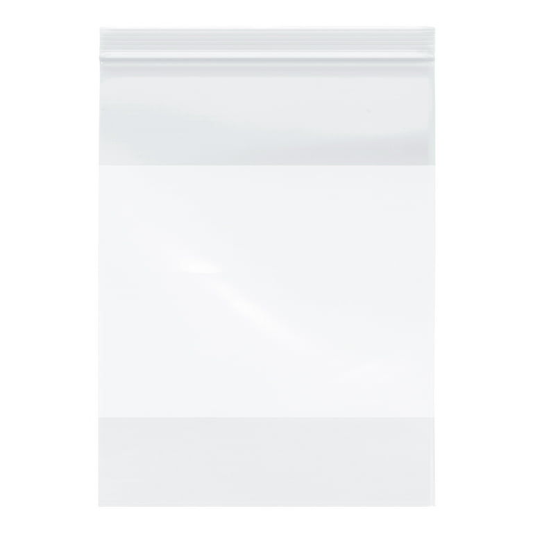 100 Ziplock Resealable 4Mil Thick Clear Poly 9 x 12 Big Zip Seal Food Storage  Bag