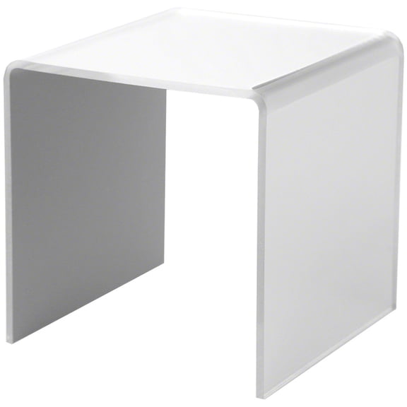 Plymor Mirrored Acrylic Square Display Riser, 4" H x 4" W x 4" D (1/8" thick) (3 Pack)