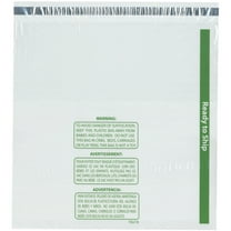 Plymor Ready to Ship 1.5 Mil Wicketed Poly Bags with Permanent Adhesive Strip and Suffocation Warning, 16" x 16" (Pack of 125)