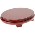 thumbnail image 1 of Plymor Red Oval Wood Veneer Footed Display Base, 9.5" W x 7.5" D x 2" H (9" x 7" Display Area), 1 of 1