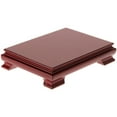 thumbnail image 1 of Plymor Red Rectangular Wood Veneer Footed Display Base, 7.5" W x 5.5" D x 2.5" H (7" x 5" Display Area), 1 of 1