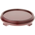 thumbnail image 1 of Plymor Red Round Wood Veneer Footed Display Base, 10.5" W x 10.5" D x 2" H (8.5" Display Diameter), Pack of 2, 1 of 1