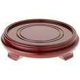 thumbnail image 1 of Plymor Red Round Wood Veneer Footed Display Base, 10.75" W x 10.75" D x 2.25" H (9" Display Diameter), 1 of 1