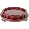 thumbnail image 1 of Plymor Red Round Wood Veneer Footed Display Base, 4.125" W x 4.125" D x 1" H (3" Display Diameter), Pack of 2, 1 of 1