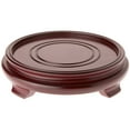 thumbnail image 1 of Plymor Red Round Wood Veneer Footed Display Base, 8.375" W x 8.375" D x 1.75" H (7" Display Diameter), Pack of 3, 1 of 1