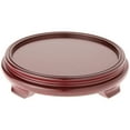 thumbnail image 1 of Plymor Red Round Wood Veneer Footed Display Base, 9.5" W x 9.5" D x 2" H (8" Display Diameter), 1 of 1