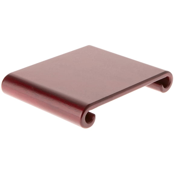 Plymor Red Scroll Wood Veneer Footed Display Base, 7" W x 5.5" D x 1.25" H (6" x 5.25" Display Area), Pack of 3