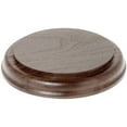 thumbnail image 1 of Plymor Solid Walnut Round Wood Display Base with Ogee Edge, 4.75" W x 4.75" D x 0.75" H, 1 of 1