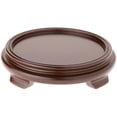 thumbnail image 1 of Plymor Walnut Round Wood Veneer Footed Display Base, 7" W x 7" D x 1.5" H (5.5" Display Diameter), 1 of 1