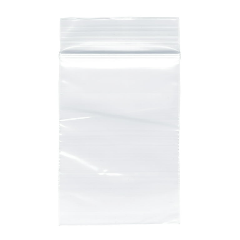Plymor Zipper Reclosable Plastic Bags, 2 mil, 2 x 3 (Case of 20000)