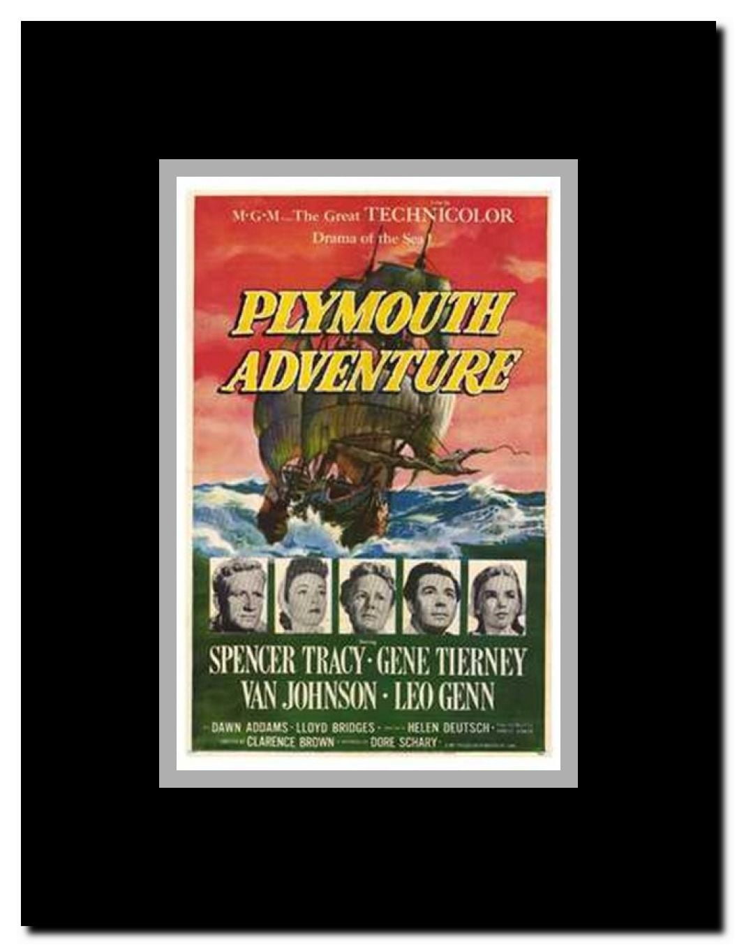 Plymouth Adventure Framed Movie Poster