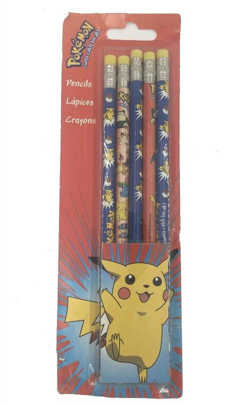 Plymouth, Inc. 1999 Nintendo Pokemon Gotta Catch'em All! Pencils No. 2 Lead, 5 per Pack