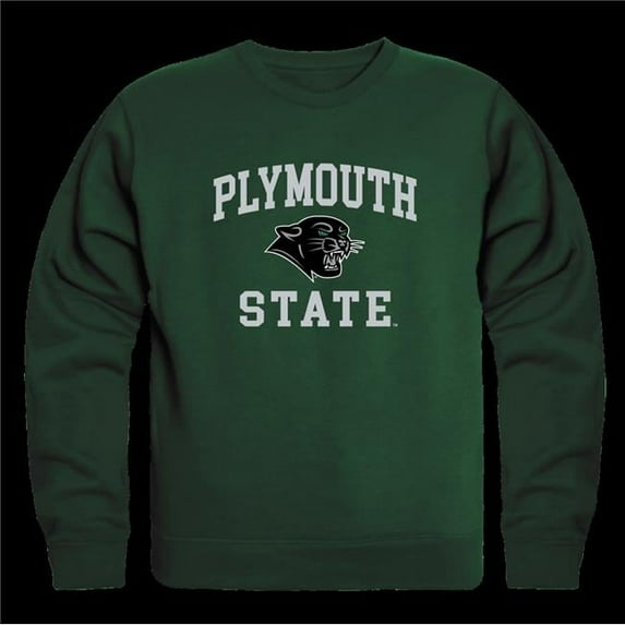 Plymouth State University Panthers Seal Crewneck Sweatshirt, Forest Green - Large