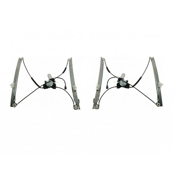 For Plymouth Voyager 1999 2000 Power Window & Motor Assembly Regulator Driver and Passenger Side | Pair | Front | CH1350112, CH1351112 | 4675587AB, 4675586AB