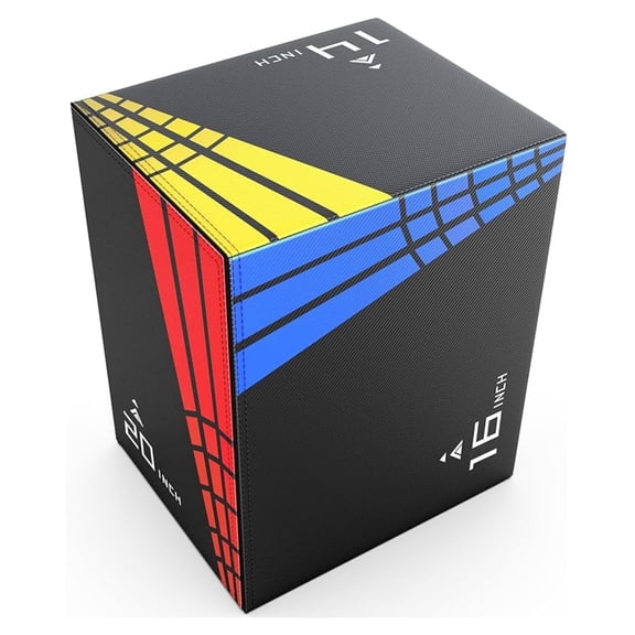 Plyo Box for Jumping, 3-in-1 Foam Plyometric Box – Home Gym Workout Equipment for Step-Ups, Box Squats & Explosive Training – 400lbs Capacity