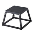 thumbnail image 1 of Plyometric Jump Box 12 Inch - Steel Plyo Box for Fitness, Agility Training - Anti-Slip Exercise Platform for Home Gym, Strength Conditioning - Black, 1 of 9