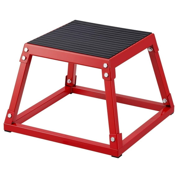Plyometric Jump Box, 18 Inch Plyo Box, Steel Plyometric Platform and Jumping Agility Box, Anti-Slip Fitness Exercise Step Up Box for Home Gym Training, Conditioning Strength Training