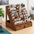 Standard Home Depot Racks Plywood Miniature Paint Storage Rack, 105 Bottle Holes, Vallejo ...