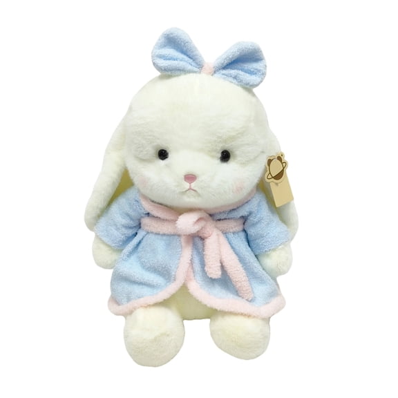 Plyzle 45cm Cute Rabbit Plush Toy Soft Stuffed Animal for Kids Girls Birthday Gift Blue Color Home Decor