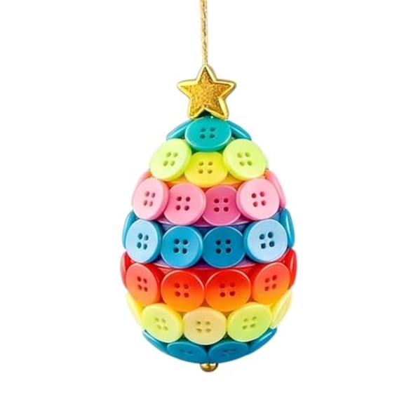 Plyzle Easter Egg Ornament DIY Craft Kit for Kids, Colorful Bunny Carrot Egg Hanging Decor, Spring Holiday Party Supplies