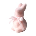 thumbnail image 1 of Plyzle Easter Plush Flocked Rabbit Soft Stuffed Animal Decorative Toy for Spring Holiday Home Decoration, 1 of 4