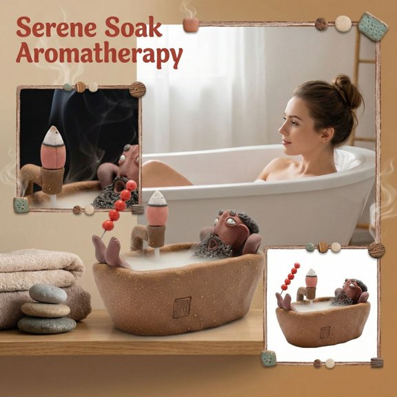 Plyzle Resin Essential Oil Burner Decorative Tabletop Craft Art Gift for Home Office Desk Aromatherapy Diffuser