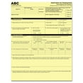thumbnail image 1 of Pm Company Digital Carbonless Paper 8-1/2 x 11 One-Part Canary 500 Sheets/Pack 59100, 1 of 2