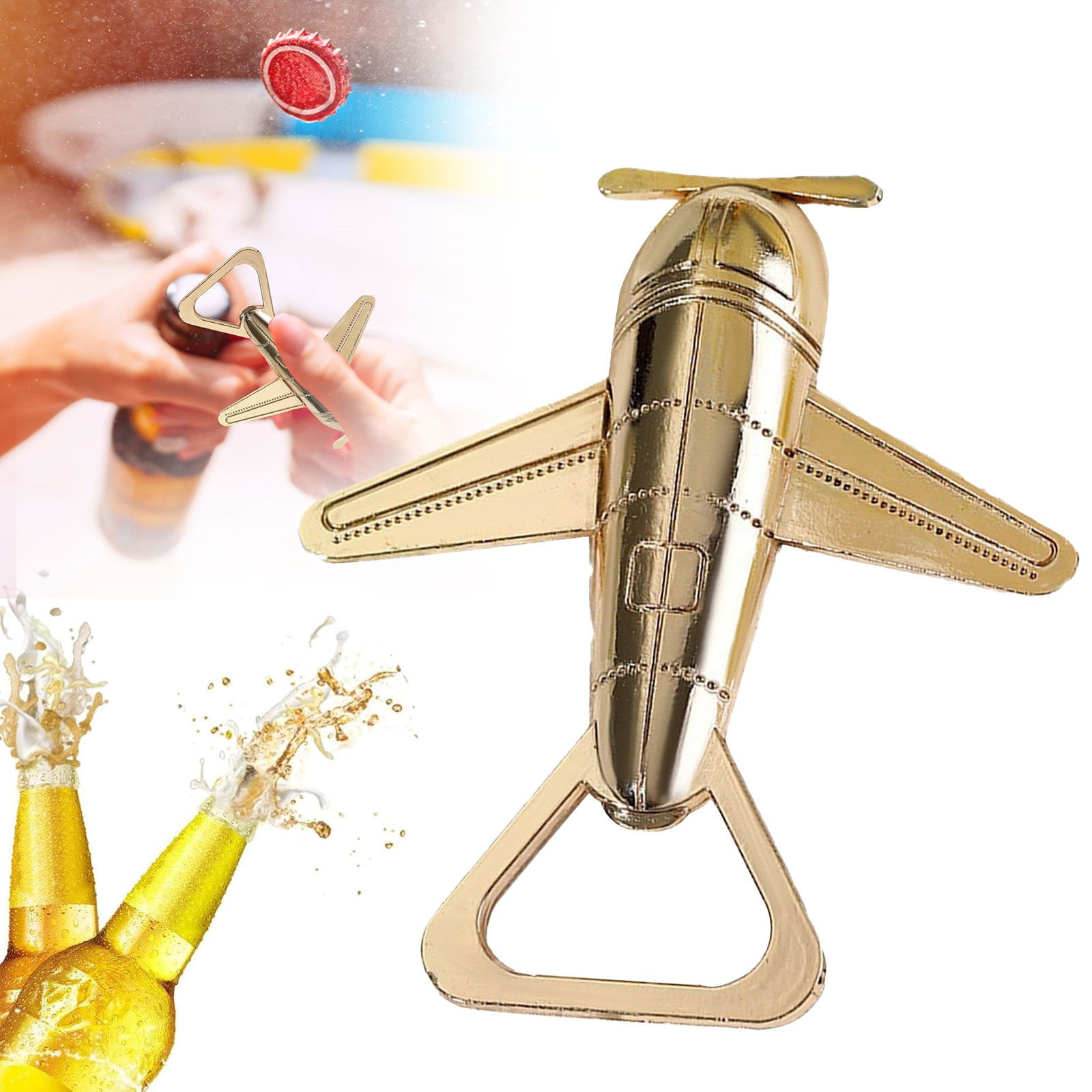 Pmars Bottle Opener Airplane Beer Airplane Metal Aviation Veteran
