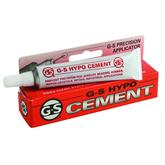 Pmc Supplies Hypo-Tube Cement Waterproof, Craft Glue, 10 min, Clear, 1/3 oz