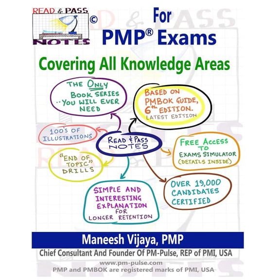 Pre-Owned Read And Pass Notes For PMP Exams (Based On PMBOK Guide 6th Edition): The Right Way To Clear PMP Exams Paperback