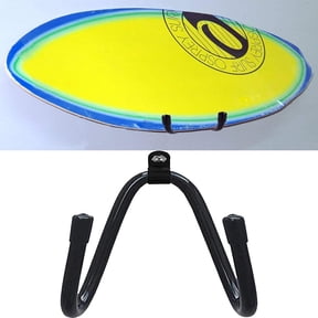 Pmsanzay Surfboard Wall Mount Rack, for Ski and Snowboard Storage Rack, Wakeboard Wall Rack Display Mount, Skateboard Wall Hangers Holder - No More Than 20LB (10KG) - W/Hardware - Black