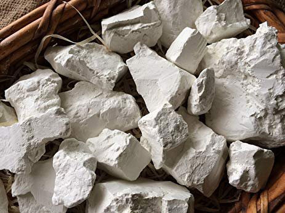 Pmw Cleaned Kaolin Edible Clay Chunks (500 Gms) 