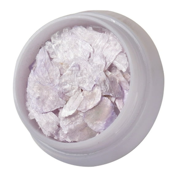 Pnellth 1 Box Nail Ornament Natural Attractive Nail Shell Irregular Nail Art Decorations for Girl Light Purple
