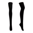 thumbnail image 1 of Pnellth 1 Pair Women Socks Jacquard Thigh High Over Knee Stockings Stretchy Japanese Style Autumn Winter Socks for Daily Wear, 1 of 7